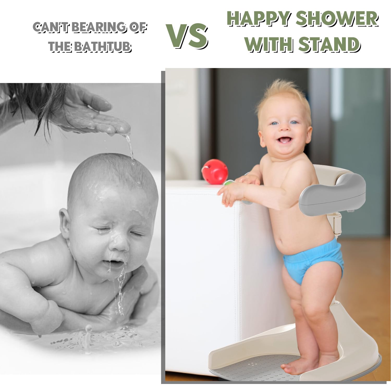 Adjustable Baby Bath Stand – Non-Slip Base, Toddler Support