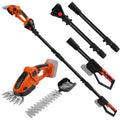 Cordless Telescopic Hedge Trimmer 21V Adjustable Handle – Battery Not Included