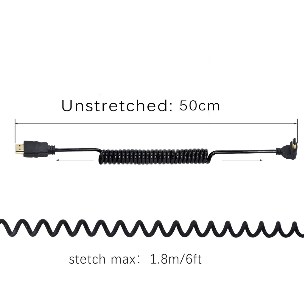 HDMI Cable with 90° Angled Connector – 4K Ultra HD