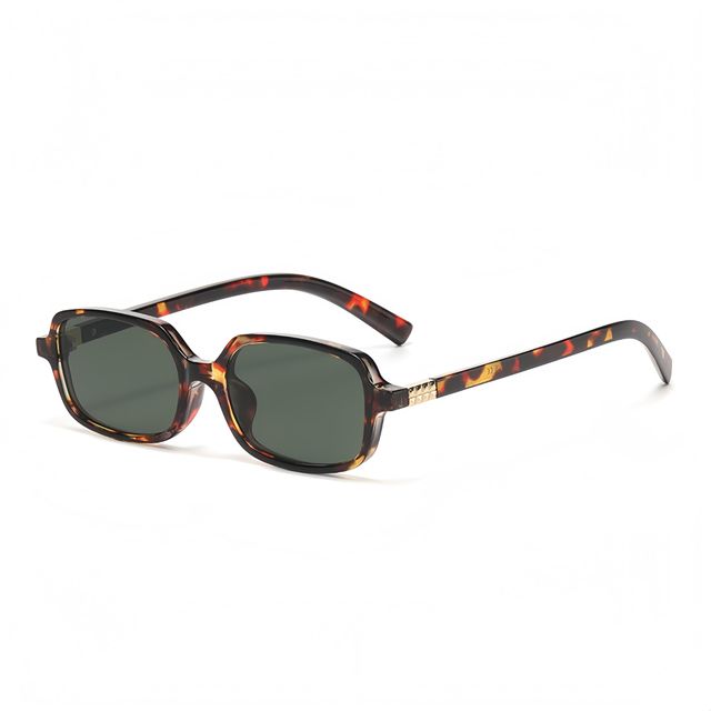 Retro UV400 Sunglasses - Unisex, Narrow Square Frame