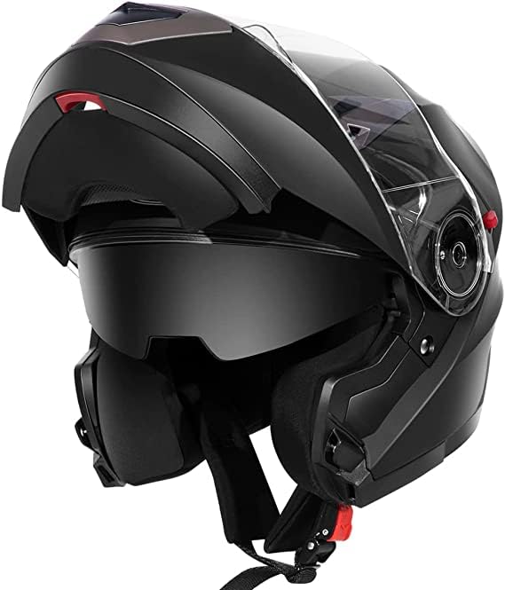 Kask Motocyklowy Modułowy YEMA YM-925 – Matowa Czerń, Rozmiar S (55-56 cm)
