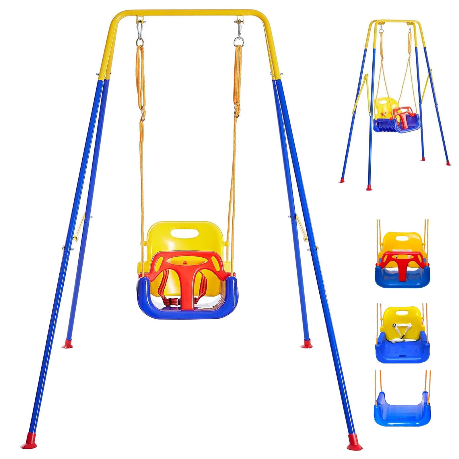 Kegoupdys 3-in-1 Swing for Babies and Children