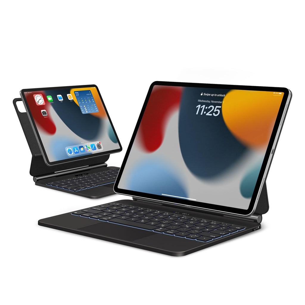 APPS2Car Keyboard for iPad Air Magic Keyboard Floating Cantilever with Touchpad Backlit – Black