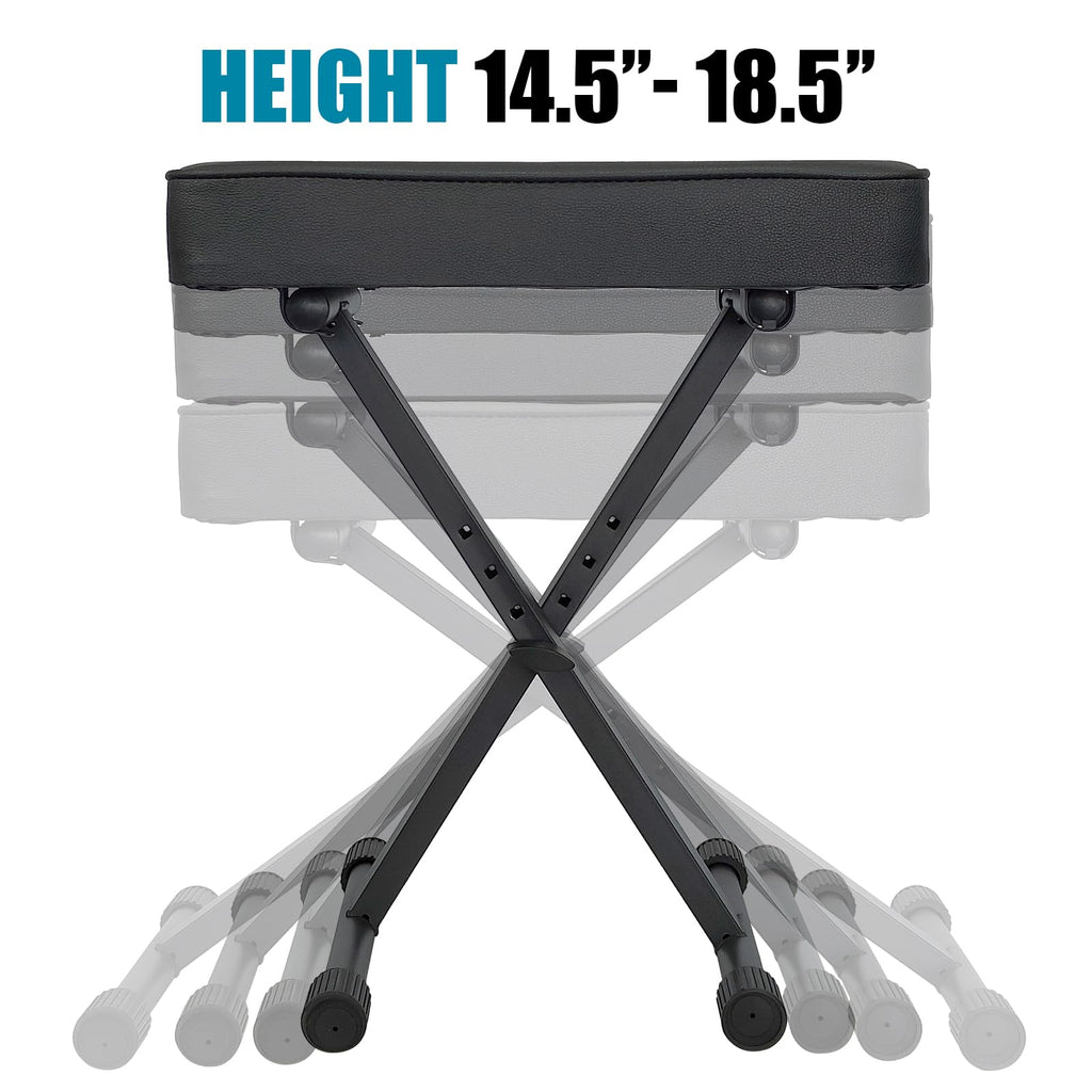 Keyboard bench with adjustable height