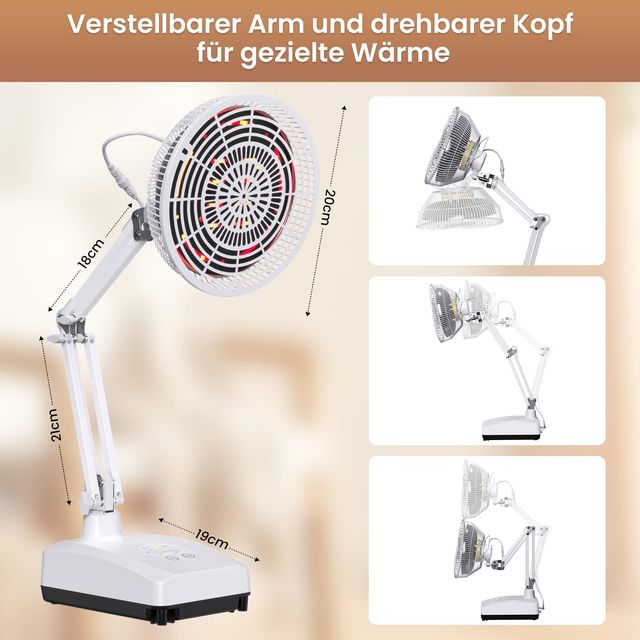 Lampa do terapii światłem czerwonym i podczerwienią 300W – Kobold VR200/VR300