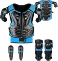 Kids' 5-Piece Protective Set – Knee, Elbow, Chest – Blue (4–14 years)