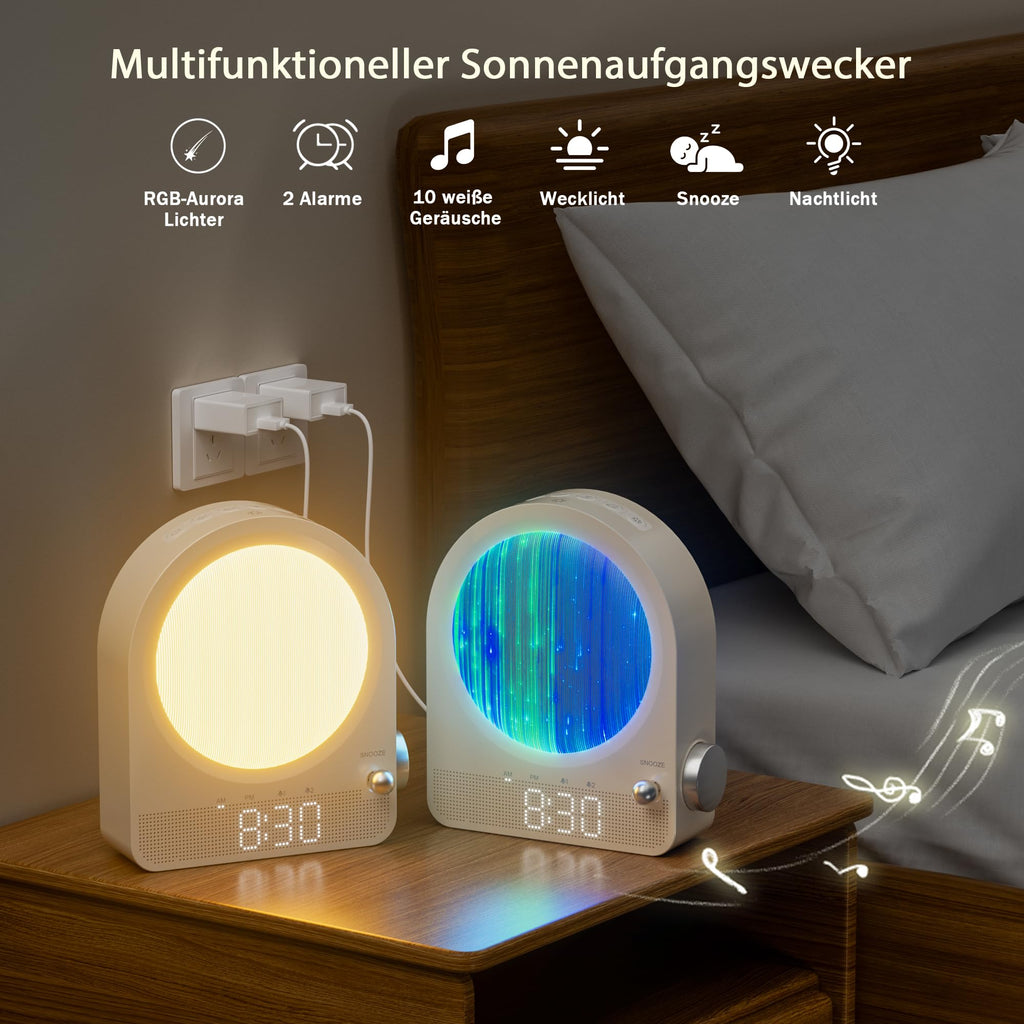 Budzik z regulowanym światłem – Lampa nocna