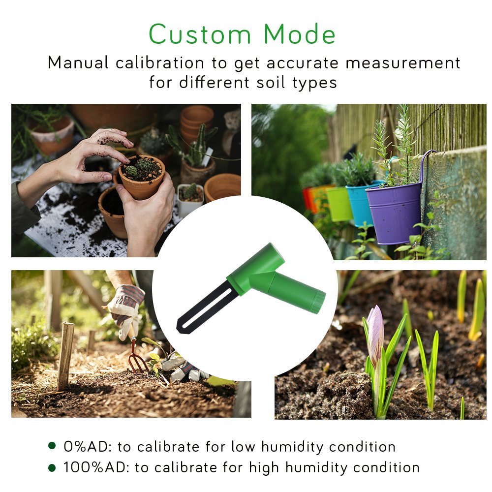 ECOWITT Soil Moisture Meter with Digital LCD Display for Indoor/Outdoor Use