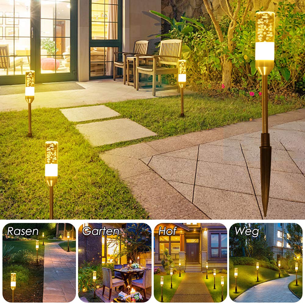 Garden lighting set 6 lamps