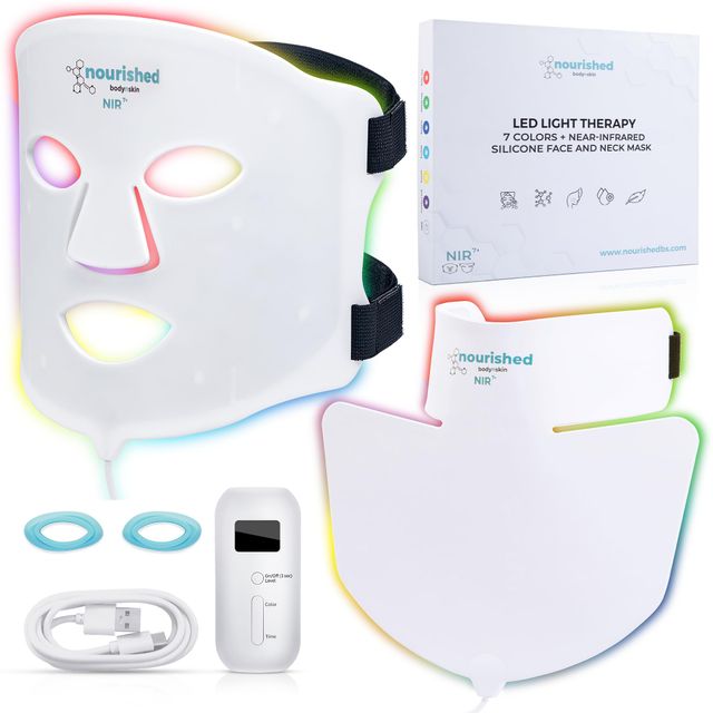 Nourished Body & Skin NBS-5 — 7-kolorowa Maska LED na Twarz i Szyję z Bliską Podczerwienią