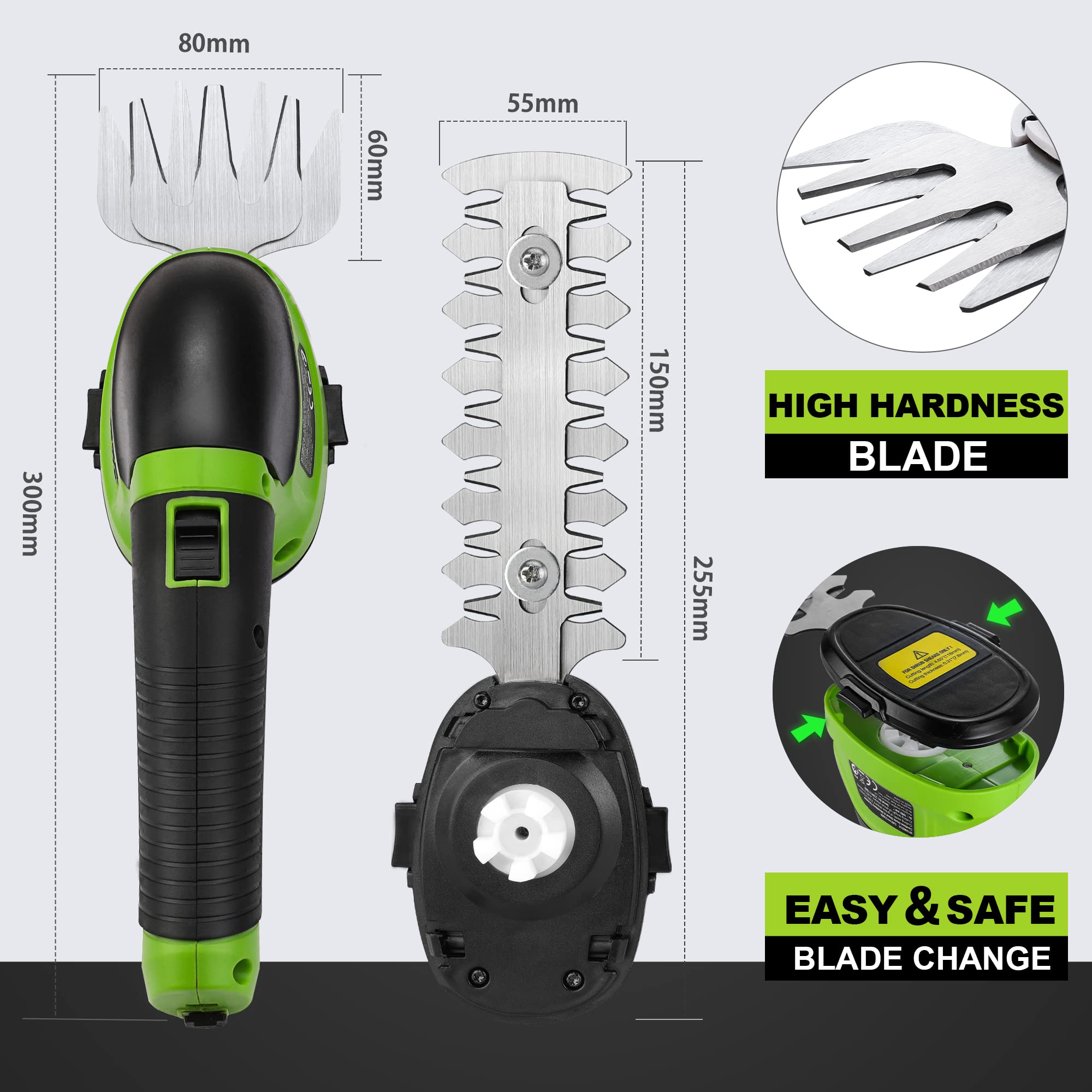 WORKPRO 3.6V Electric Garden Shears with 2 Blades and Battery – Efficient Trimming