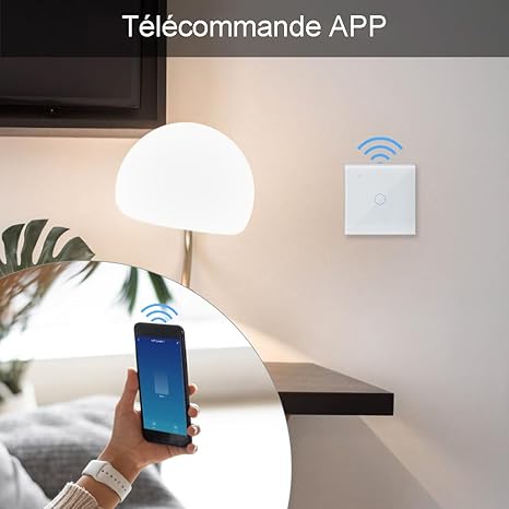 Włącznik WiFi 1-gang KETOTEK – sterowanie głosem, Alexa, Google