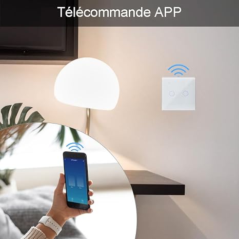 KETOTEK Inteligentny Włącznik WiFi 2-Kanałowy | Tuya / Smart Life | Alexa & Google