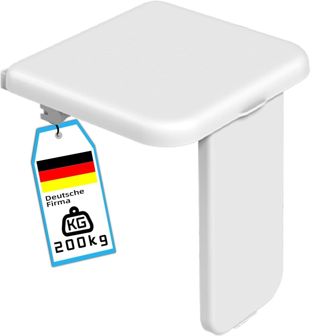 HEUFFE Foldable Shower Seat - wall-mounted, 200 kg load capacity