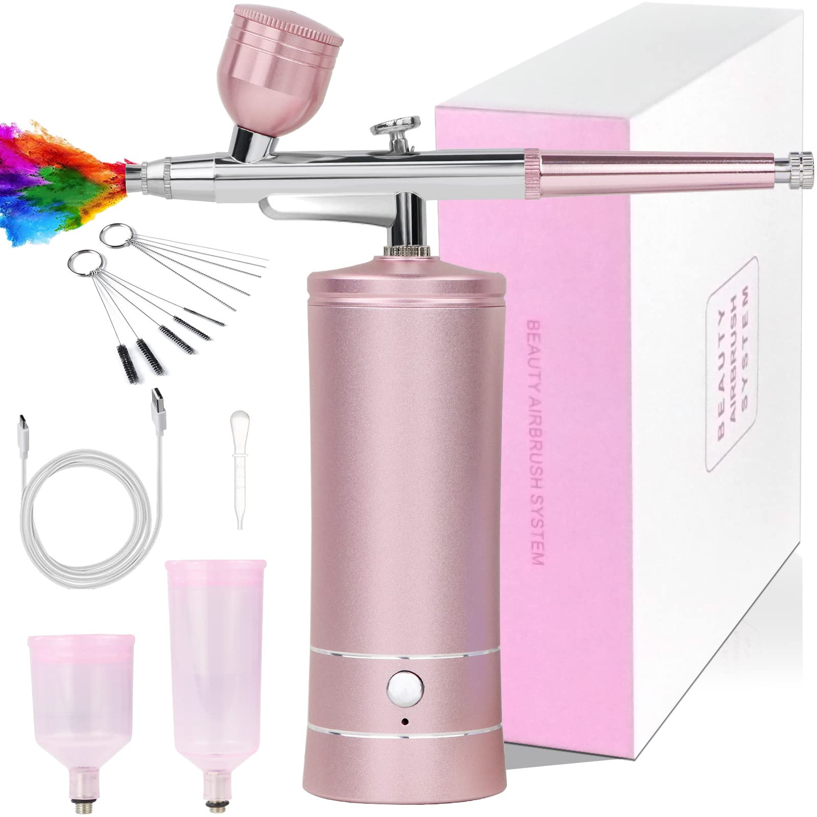 Awsuc Cordless Airbrush Kit with Compressor - For Nails