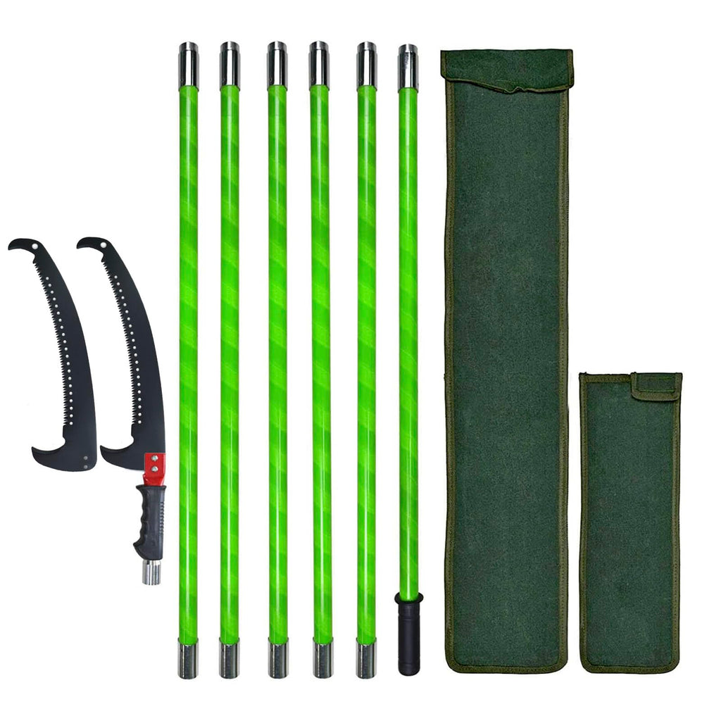 SurmountWay 8m Extendable Pole Saw – Adjustable Length, Garden Set, Bag Included