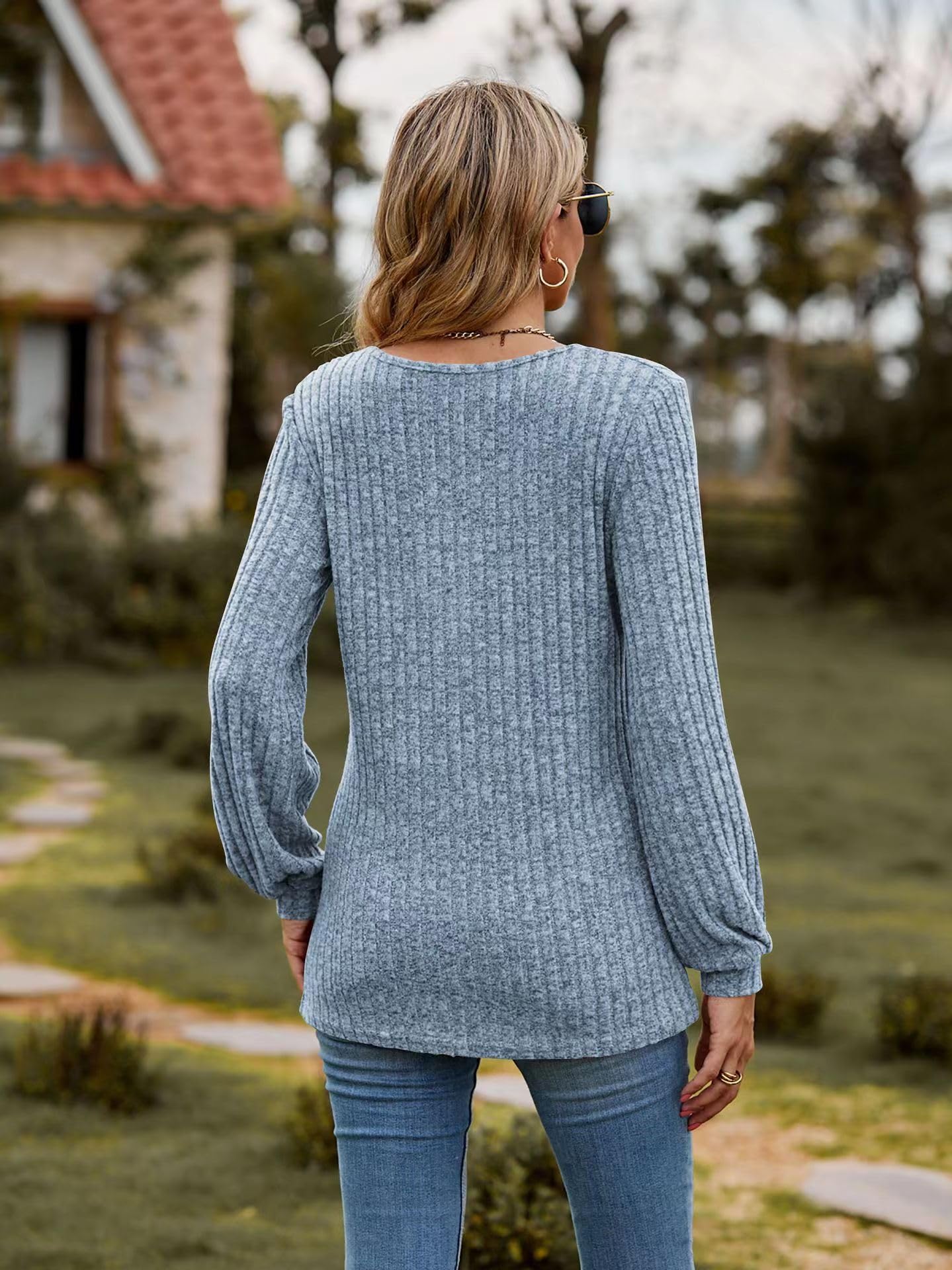 Women's Knitted Long-Sleeve T-Shirt