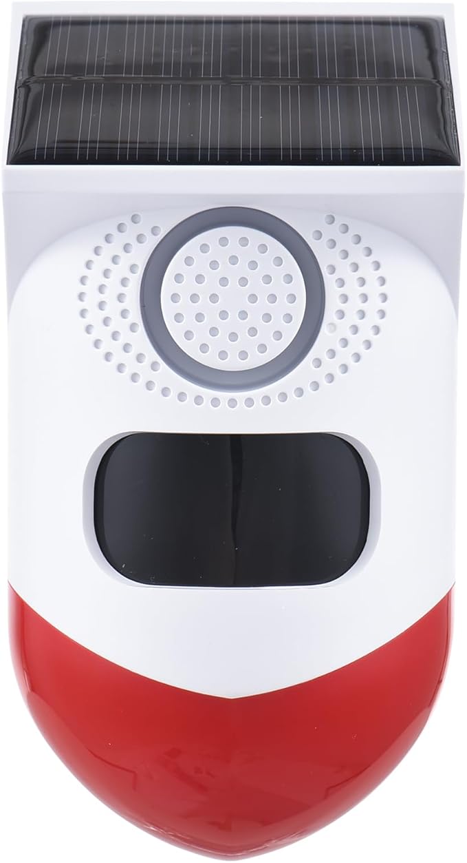 Wireless Solar Siren with Motion Sensor 120dB – Tuya Smart Life WiFi