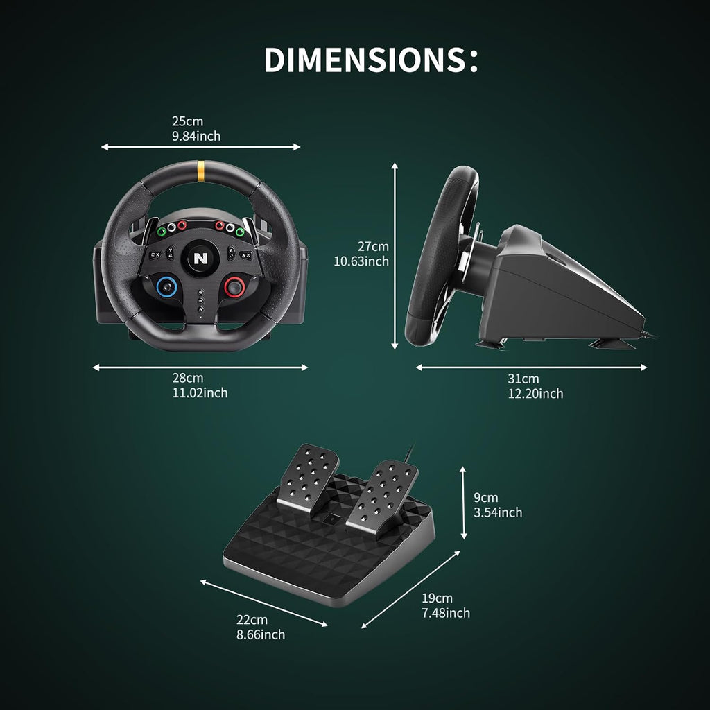 Kierownica Wyścigowa z Pedałami NITHO Drive Pro ONE V24 – | PC, PS4, Xbox One, Switch