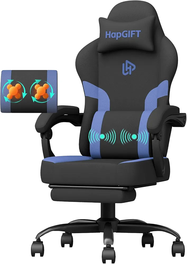 Ergonomiczny Fotel Gamingowy z Masażem – HapGIFT