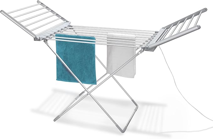 Electric clothes dryer - 18 bars, 11 m, 24h timer, temperature control 45–70°C