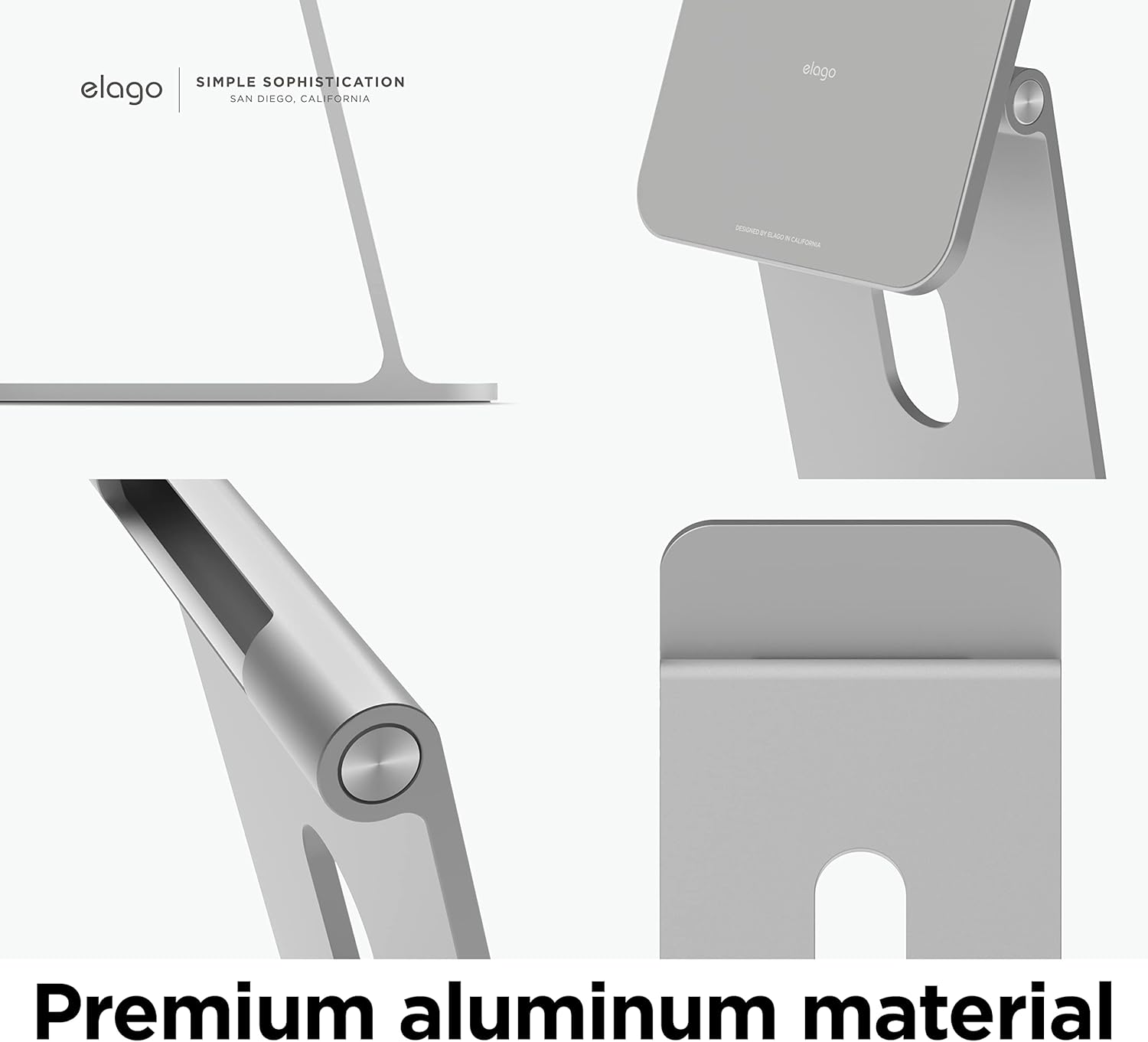 Elago Aluminiowa Podstawka Magnetyczna do iPada – Regulowany Kąt, Zarządzanie Kablami