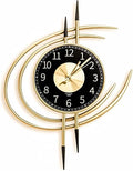 LANMOU Wall Clock Silent 54x40 cm | Metal Frame | Non-Ticking | Living Room, Bedroom, Office