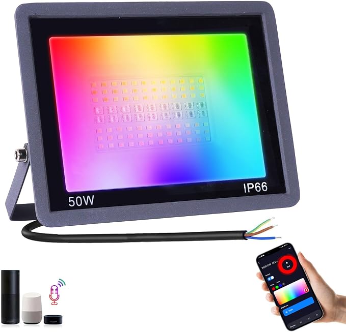 Reflektor LED RGB 50W – Inteligentne Oświetlenie RGBCW