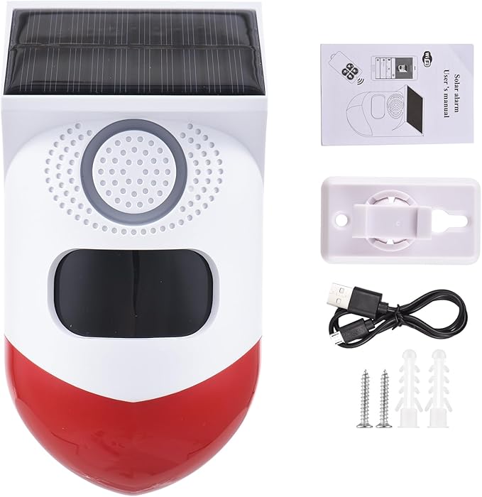 Wireless Solar Siren with Motion Sensor 120dB – Tuya Smart Life WiFi