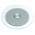 QWORK® Tempered Glass Lazy Susan Swivel Serving Plate