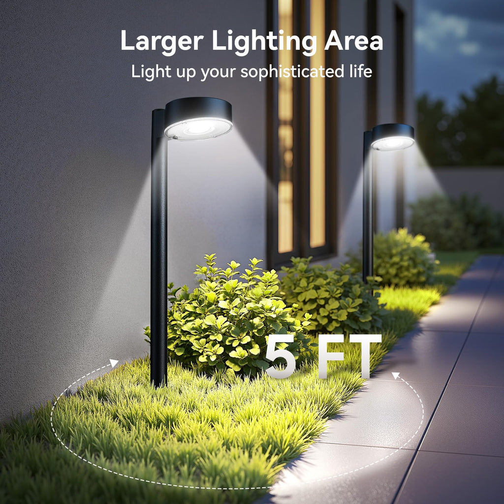 BUCASA Solar Garden Lights – Solar-Powered Outdoor Lighting