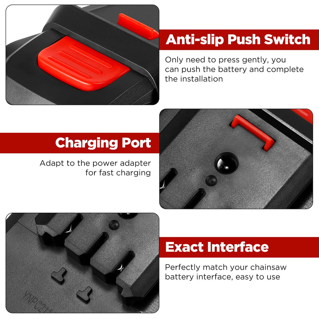 24V 2000mAh Replacement Lithium Chainsaw Battery - 1 Battery
