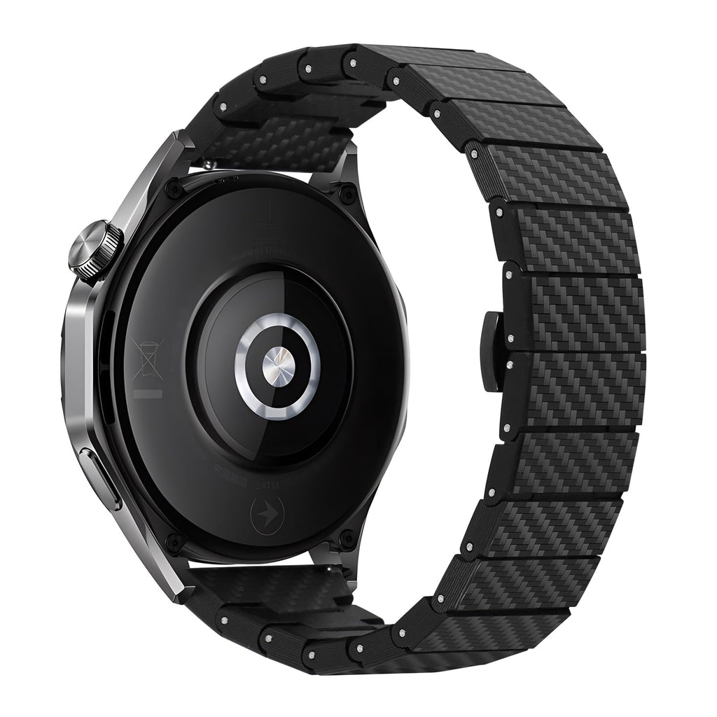 22mm Carbon Fiber Strap – Huawei / Samsung / Amazfit, Black