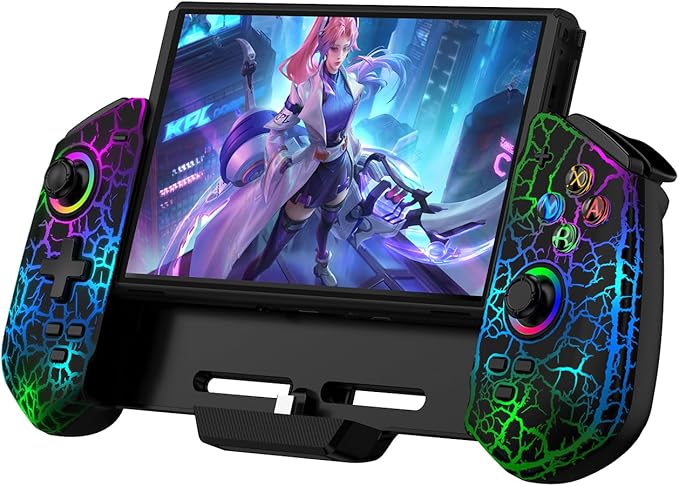 Kontroler do Nintendo Switch z Hall Effect – RGB, 4 Sloty na Gry, Plug&Play