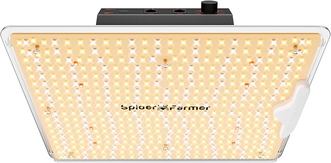 Full Spectrum LED Grow Light 100W Samsung Diodes for Indoor Plants 60x60cm – Black