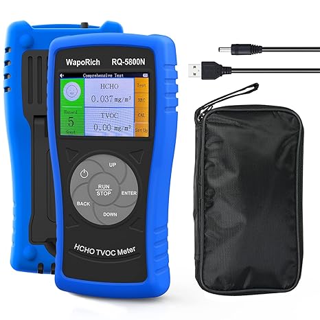 Monitor Jakości Powietrza WapoRich RQ-5800N – HCHO, TVOC, Temp, Wilgotność