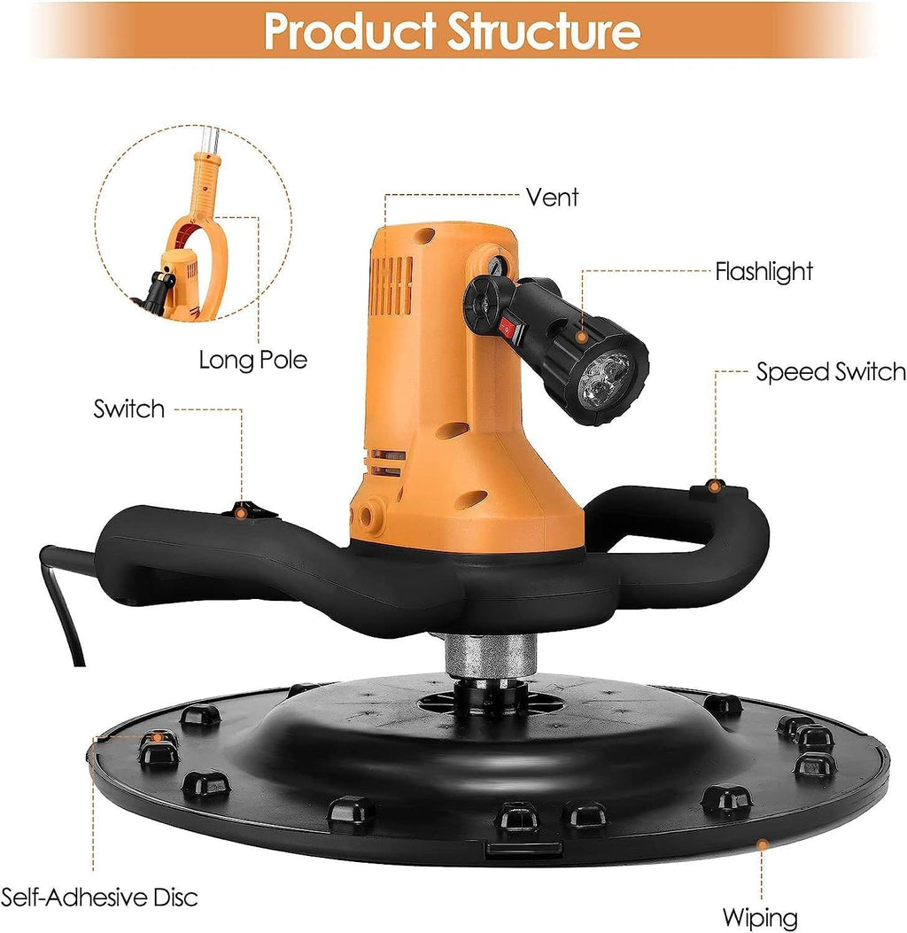 2-in-1 Electric Concrete Mixer Wall Smoothing Machine – 1680W 380mm