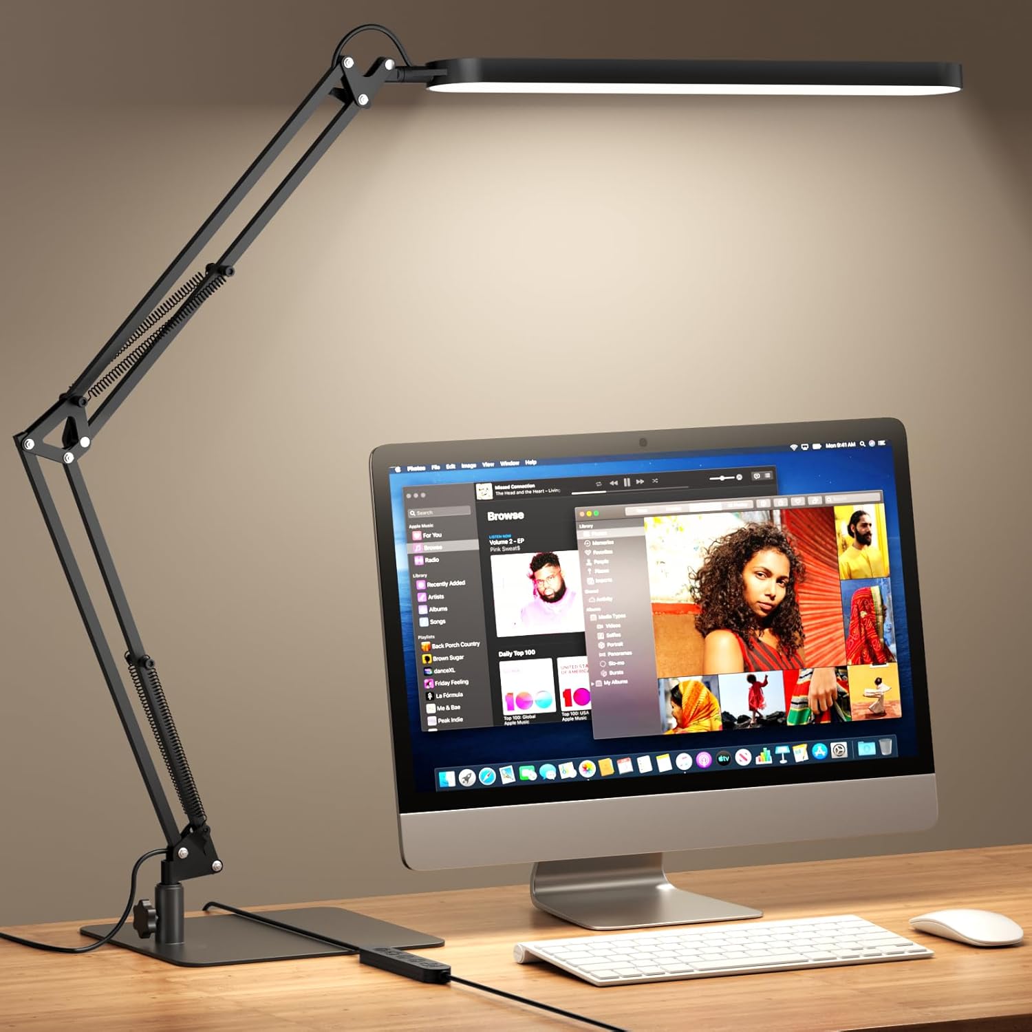 Lampka biurkowa LED SKYLEO – 5 trybów, ochrona oczu, USB
