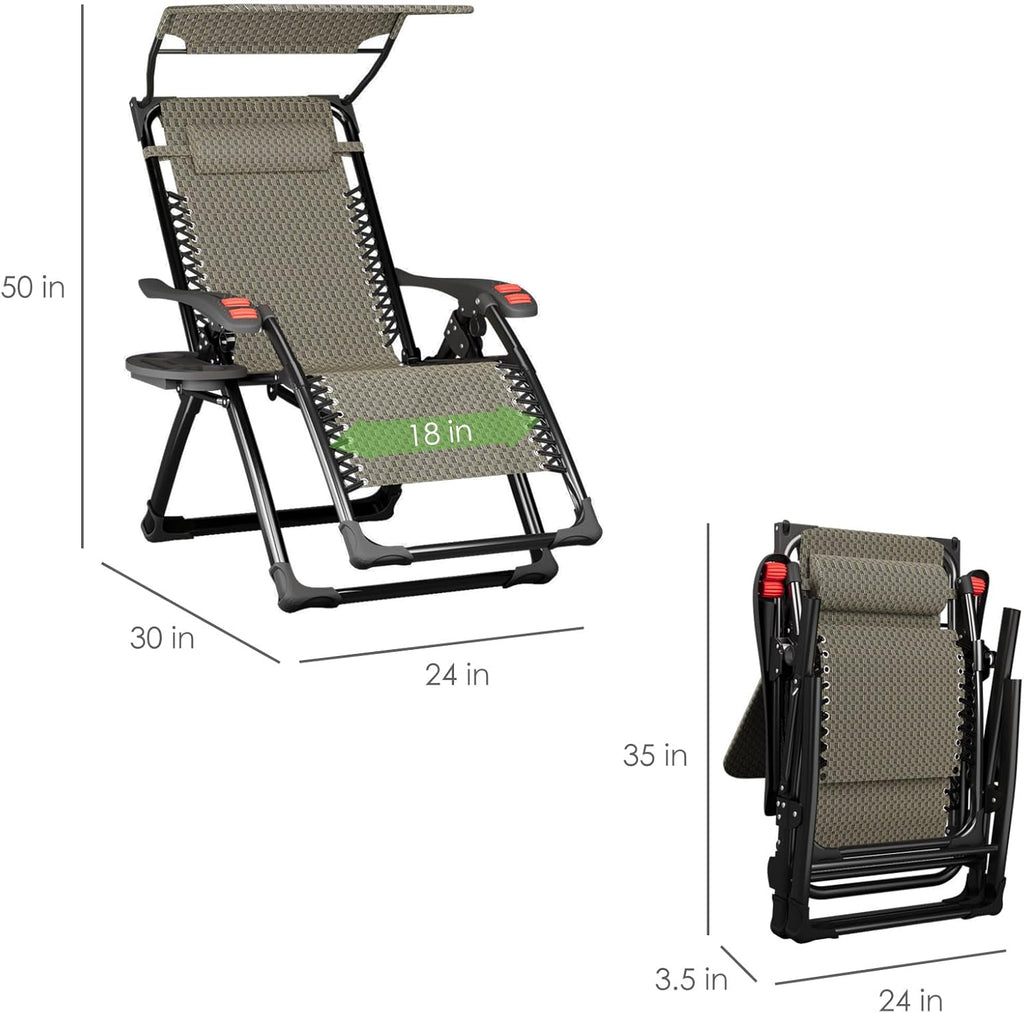 Zero Gravity Chair with Sunshade