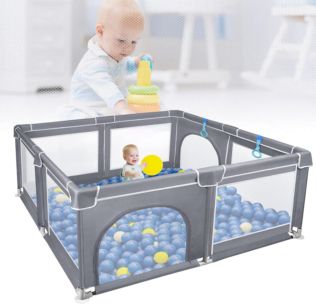 Children's playpen 200×180×68 cm – Oxford fabric, Ø25 mm steel tube, 6 months – 6 years