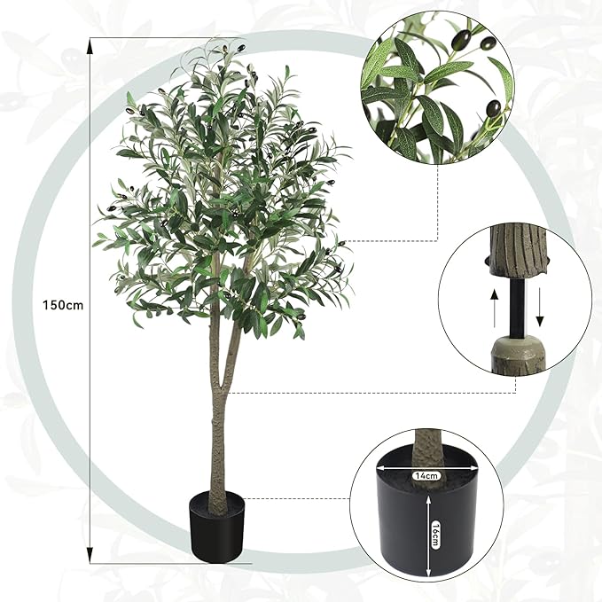 Sztuczne drzewo oliwne YOLEO 150 cm
