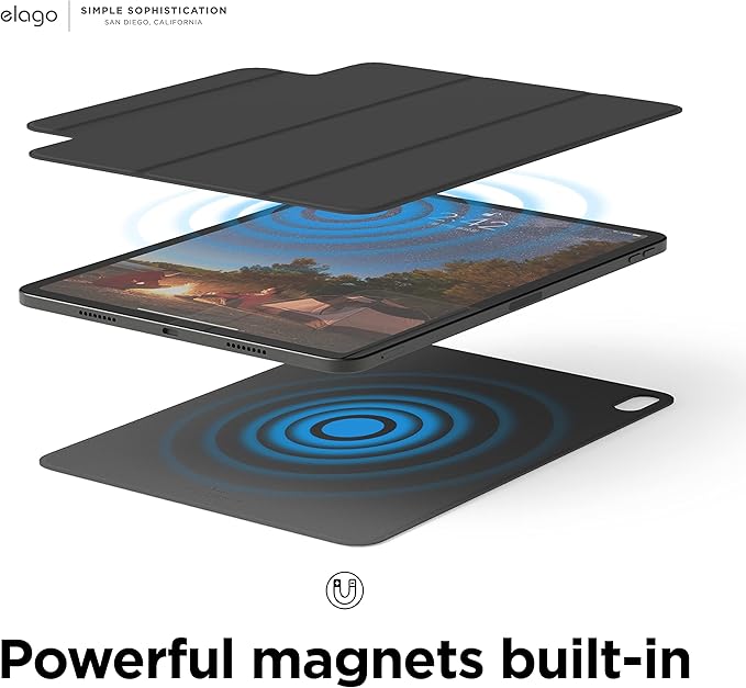 Elago Magnetic Folio Etui do iPad 10 gen. 10,9" / iPad 11 A16 – Skóra Ekologiczna, Wake-Up, Podstawka