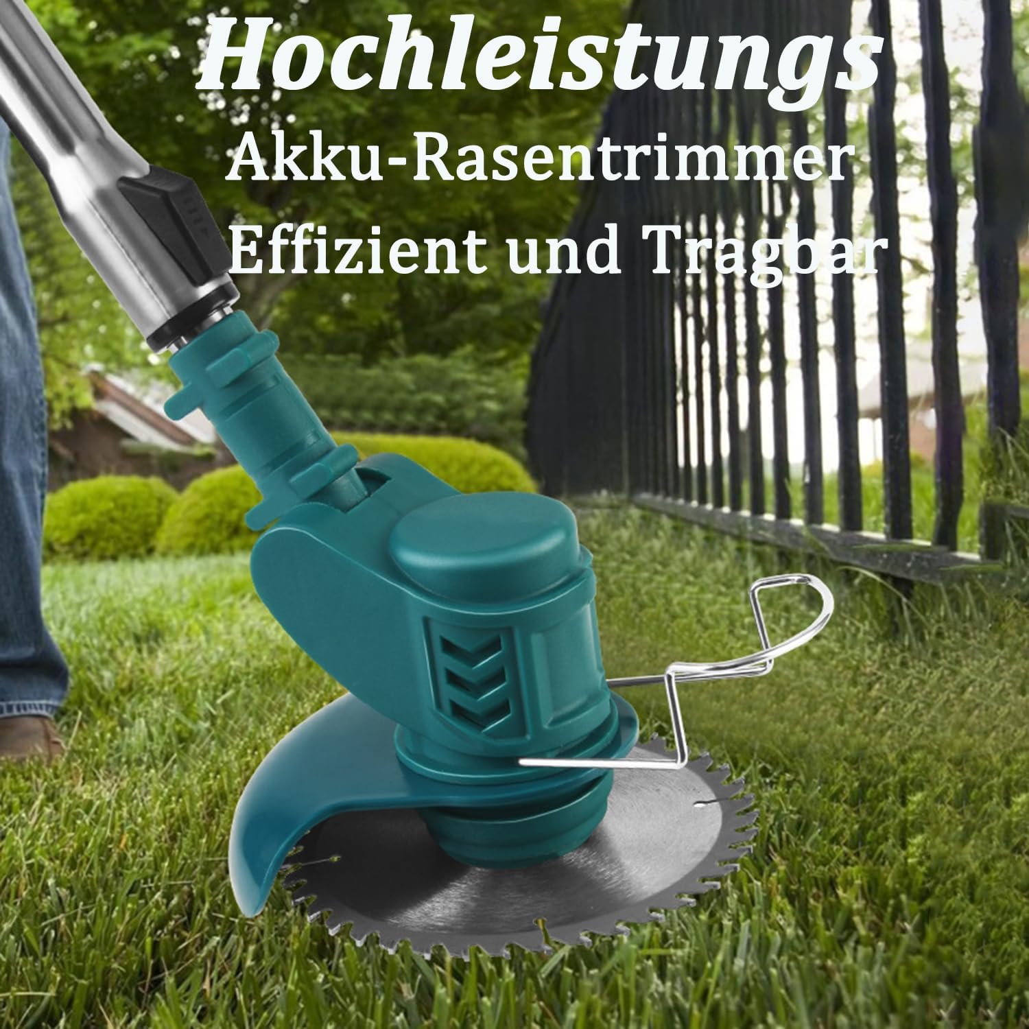 Akumulatorowa Podkaszarka do Trawy 850W – 4 Rodzaje Ostrzy, 2 Akumulatory 4000mAh