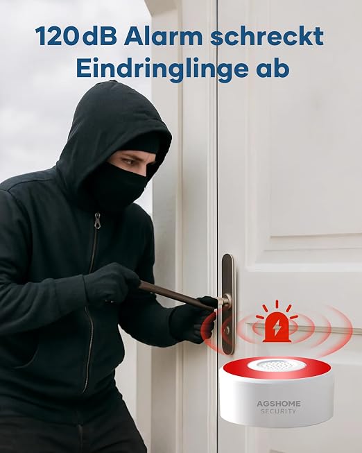 Bezprzewodowy system alarmowy z 1 syreną i 5 czujnikami