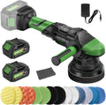 Ginour 900W Cordless DA Car Polisher – 15mm Orbit, 2x 3.0Ah Batteries