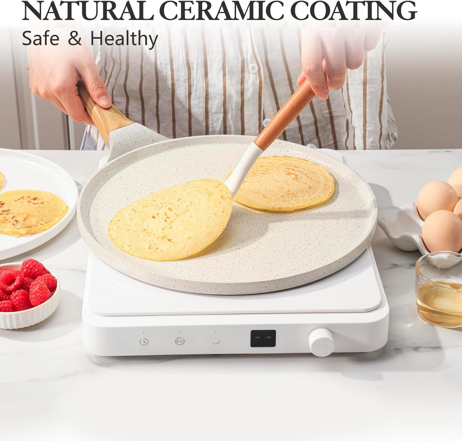 Pancake pan 26cm ILAG Granit – non-stick, induction, 900g