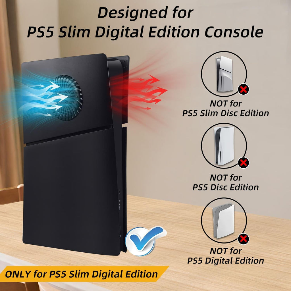 Panel boczny PS5 Slim Digital Edition z wentylacją – Czarny