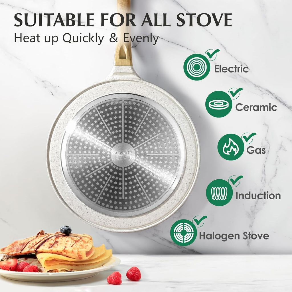 Pancake pan 26cm ILAG Granit – non-stick, induction, 900g