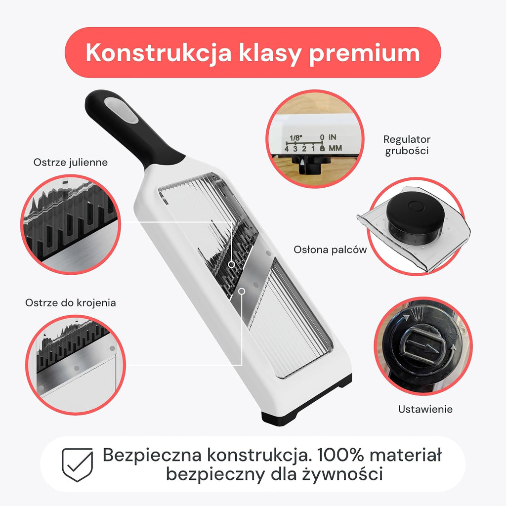 Fullstar 2w1 Mandolina i Julienne do Warzyw – 4 Regulowane Grubości