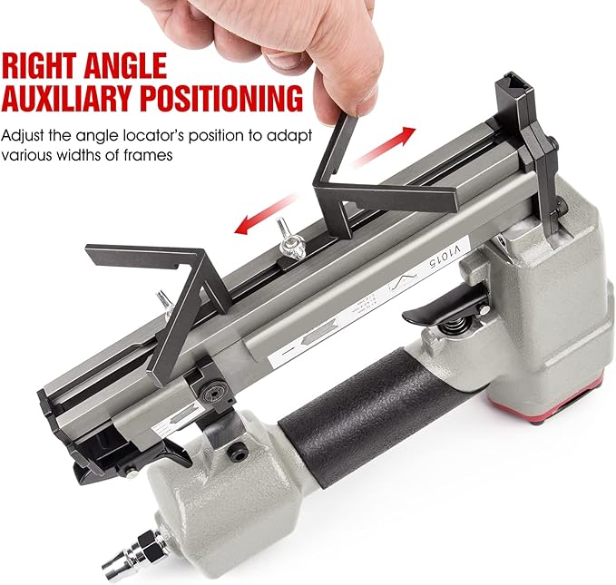 Zszywacz MEITE V-Nailer do Ramek Obrazów – Gwoździe V 7–15 mm, Klasa Przemysłowa